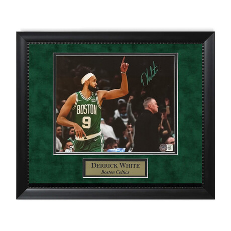 Derrick White // Boston Celtics // Autographed Photograph + Framed