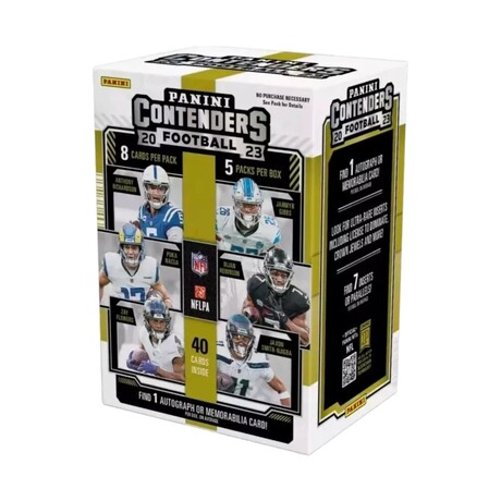 2023 Panini Contenders NFL Football Blaster Box // Chasing Rookies (Stroud, Richardson, Nacua, Gibbs Etc.) // Sealed Box Of Cards