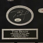 Tom Brady & Bill Belichick // New England Patriots // Autographed Cuts + Framed Collage