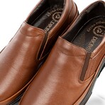 Men's Genuine Leather Slip On Casual Shoes // Tan (Euro: 44)