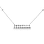 14K White Gold Diamond Pendant Necklace II // 16" // New