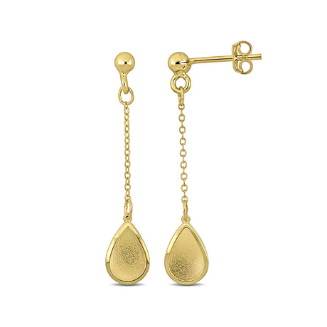 Teardrop Earrings // 14k Yellow Gold