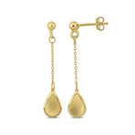 Teardrop Earrings // 14k Yellow Gold