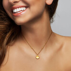 Heart Pendant with Chain // 14k Yellow Gold // 18"