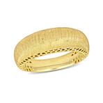 Sparkled Satin Finish Ring // 14k Yellow Gold (7.5)