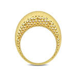 Sparkled Satin Finish Ring // 14k Yellow Gold (5.5)