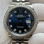 Rolex Ladies Datejust 36 Blue Automatic // Year 2021 // 126284RBR // Pre-Owned