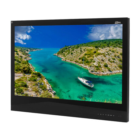 Parallel AV Kitchen Cabinet Display/Monitor w/Lift // 23.8" // Black