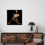 Nude Embracing Sexy Woman Naked And Sensual Print on Acrylic Glass by Alessandro Della Torre (24"H x 24"W x 0.25"D)