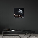 Smoking Lady II Print on Acrylic Glass by George Mayer (24"H x 24"W x 0.25"D)