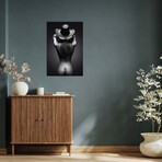 Nude Woman Cowboy Hat II Print on Acrylic Glass by Johan Swanepoel (16"H x 24"W x 0.25"D)