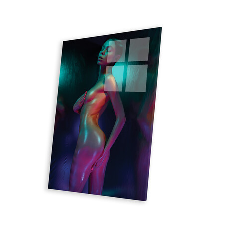 Art Portrait Of Nude Sexy Lady XXXVI Print on Acrylic Glass by George Mayer (16"H x 24"W x 0.25"D)