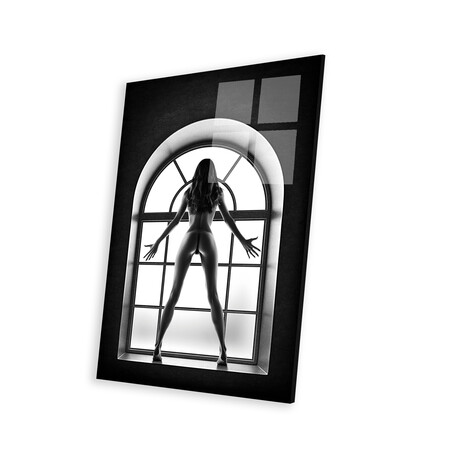 Sensual Nude Woman XIX Print on Acrylic Glass by Johan Swanepoel (16"H x 24"W x 0.25"D)