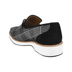 Megaball // Textile-Printed Buckle Slip-On Shoes // Black (US: 9.5)