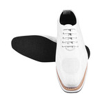 Lava  // Men’s Leather Lace-Up Dress Shoes // White (US: 10)