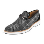 Megaball// Tuxedo Canvas & Leather Slip-on Shoes // Black (US: 10)