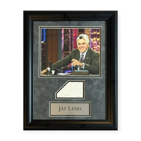 Jay Leno // Autographed Cut + Framed