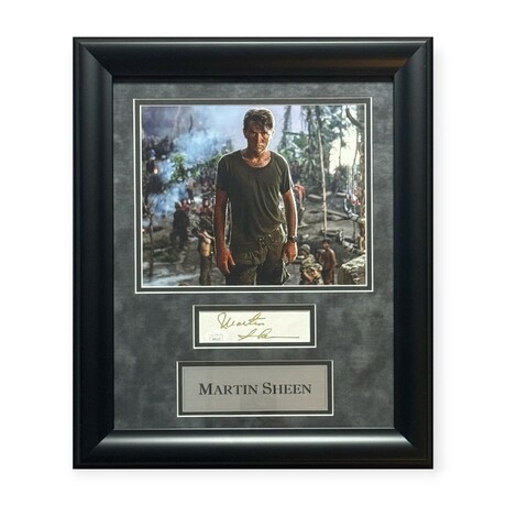 Martin Sheen // Apocalypse Now // Autographed Cut + Framed