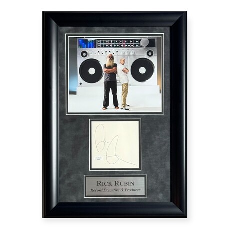 Rick Rubin // Autographed Cut + Framed