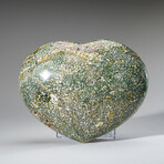 Polished Ocean Jasper Heart from Madagascar