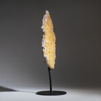 Citrine Quartz Crystal Cluster on Metal Stand (17", 6.2 lbs)