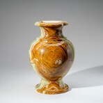 Genuine Polished Onyx Flower Vase from Mexico