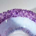 Genuine Amethyst Crystal Cluster Large Bowl