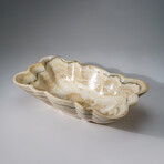 Genuine Polished White Banded Onyx Bowl from Pakistan