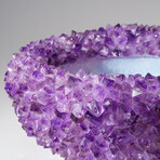 Genuine Amethyst Crystal Cluster Large Bowl