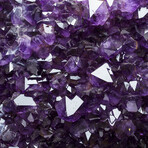 Genuine Amethyst Crystal Cluster Heart on Stand from Brazil