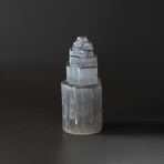 Genuine Small Cats-Eye Selenite Castle Tower