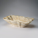 Genuine Polished White Banded Onyx Bowl from Pakistan