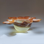 Genuine Green and Brown Onyx Bowl From Mexico