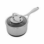 DiamondClad by Livwell 1.5-Quart Hybrid Nonstick Stainless Steel Saucepan and Lid