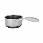 DiamondClad by Livwell 1.5-Quart Hybrid Nonstick Stainless Steel Saucepan and Lid