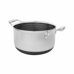 DiamondClad by Livwell 6-Quart Hybrid Nonstick Stainless Steel Pot and Lid