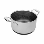 DiamondClad by Livwell 6-Quart Hybrid Nonstick Stainless Steel Pot and Lid