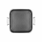 DiamondClad by Livwell 14" x 12" Hybrid Nonstick Stainless Steel Roasting Pan with Rack