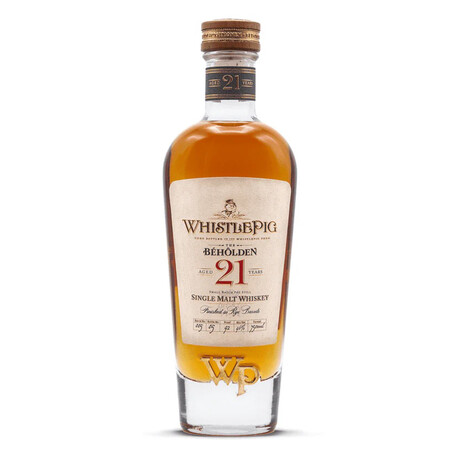 WhistlePig The Beholden 21 Year Old Single Malt Whiskey // 750 ml