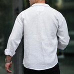 Oversize Muslin Fabric Shirt // White (M)