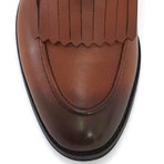 Genuine Leather Fringed Shoes // Tan (Euro: 44)