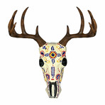 Los Azulejos Trophy Head Antlers Anejo 750 ml // White