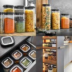 Glass Food Storage Containers PANTRY // 3 part Set