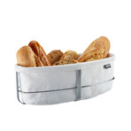 Bread Basket White Oval