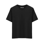 Set of 3 // Basic Crewneck Short Sleeve T-Shirt // White + Black + Navy (L)