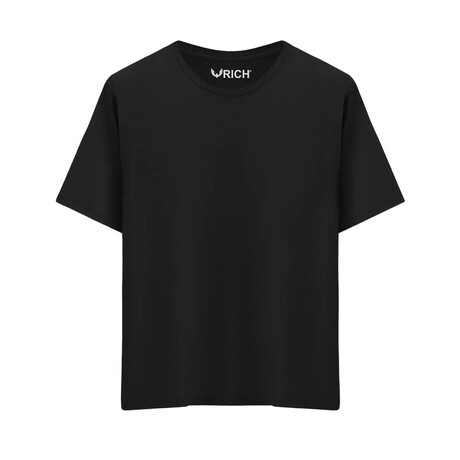 Basic Crewneck Short Sleeve T-Shirt // Black (S)