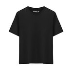 Basic Crewneck Short Sleeve T-Shirt // Black (3XL)