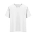 Set of 4 // Basic Crewneck Short Sleeve T-Shirt /// White + Black + Anthracite + Light Gray (S)