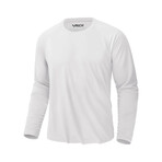 Set of 3 // Basic Crewneck Long Sleeve T-Shirt // White+ Black + Navy (2XL)