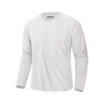 Set of 3 // Basic Crewneck Long Sleeve T-Shirt // White + Black + Red (L)